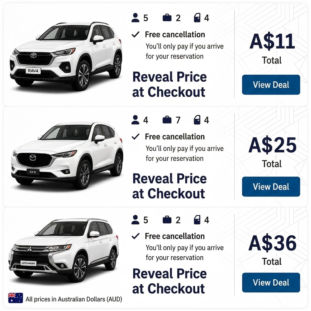 Chasing Horizons Facebook ad: Cheap Car Rental