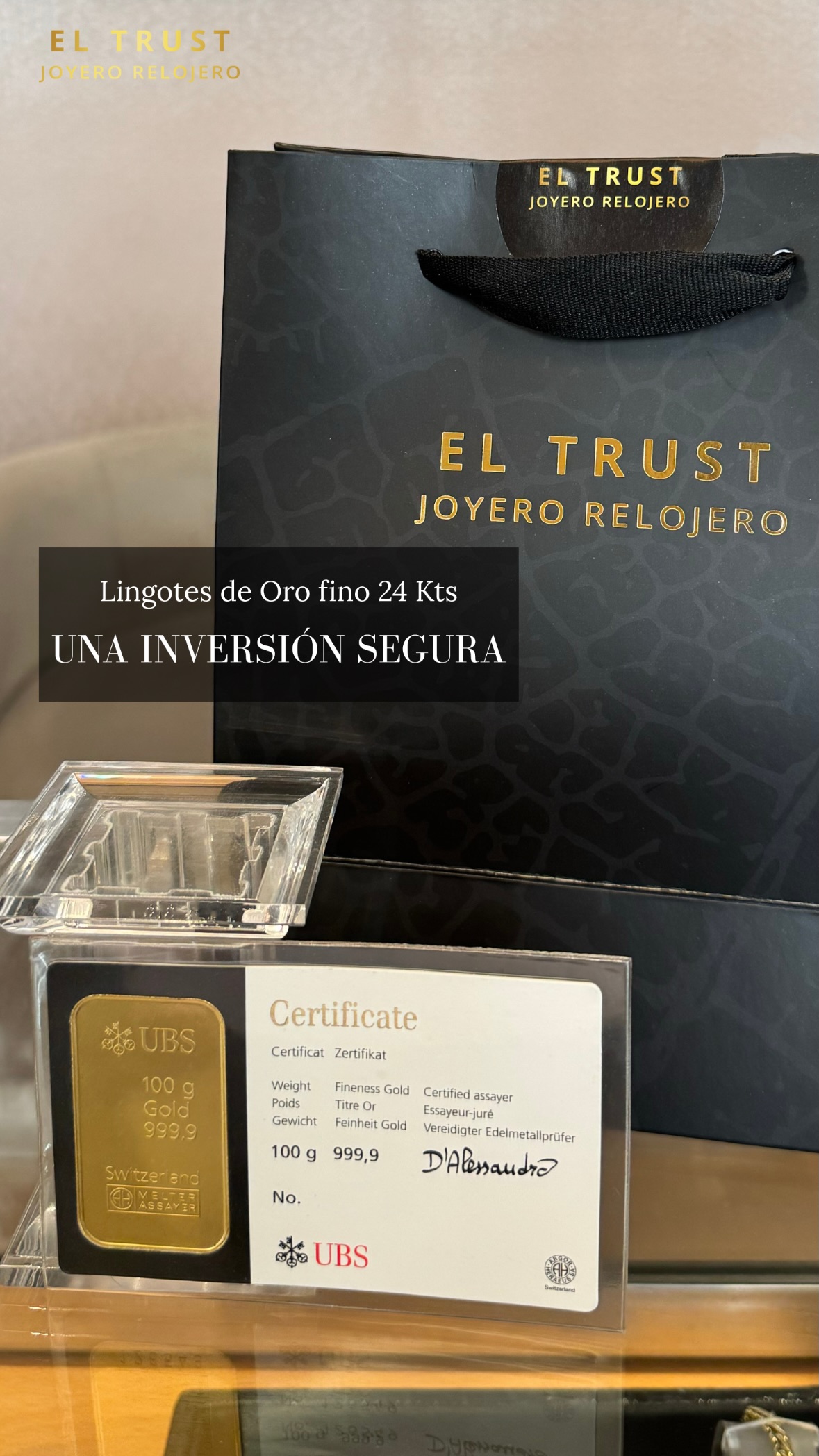 El Trust Joyero Relojero Facebook ad: En El Trust Joyero Relojero, el valor trasciende…