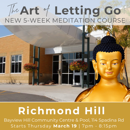 Kadampa Meditation Centre Canada Facebook ad: Meditation & the Art of Letting Go
