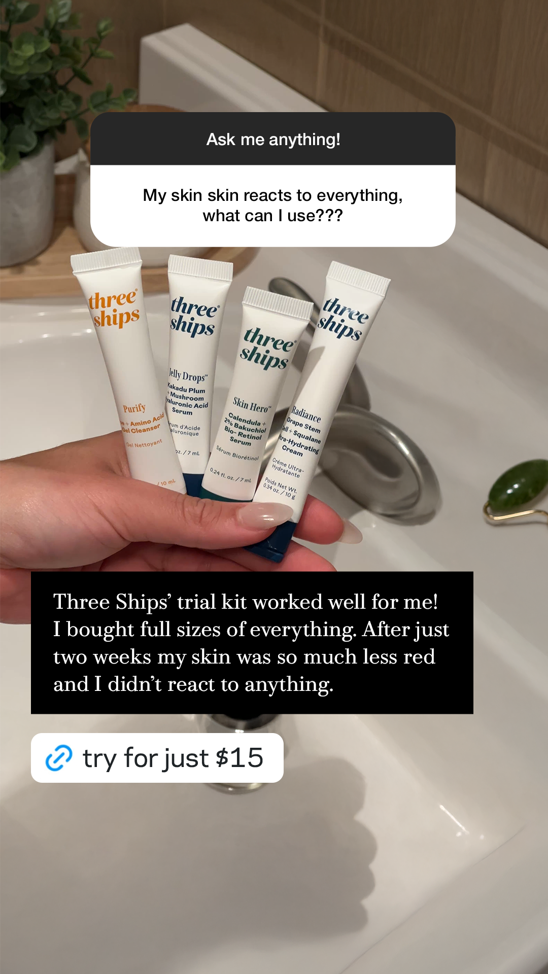 Three Ships Facebook ad