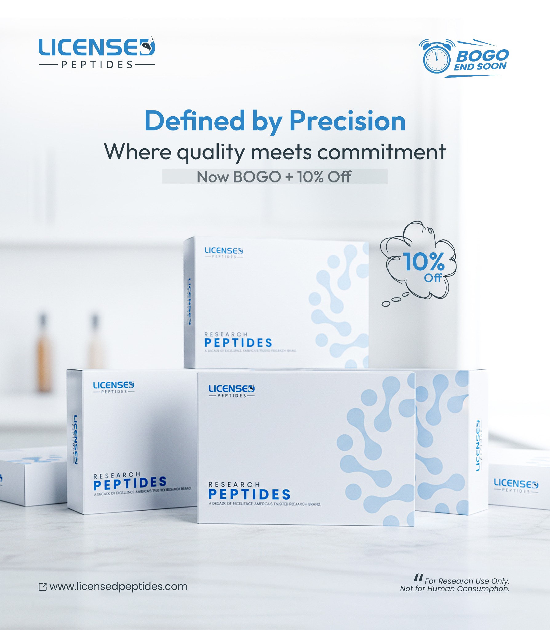 LicensedPeptides Facebook ad