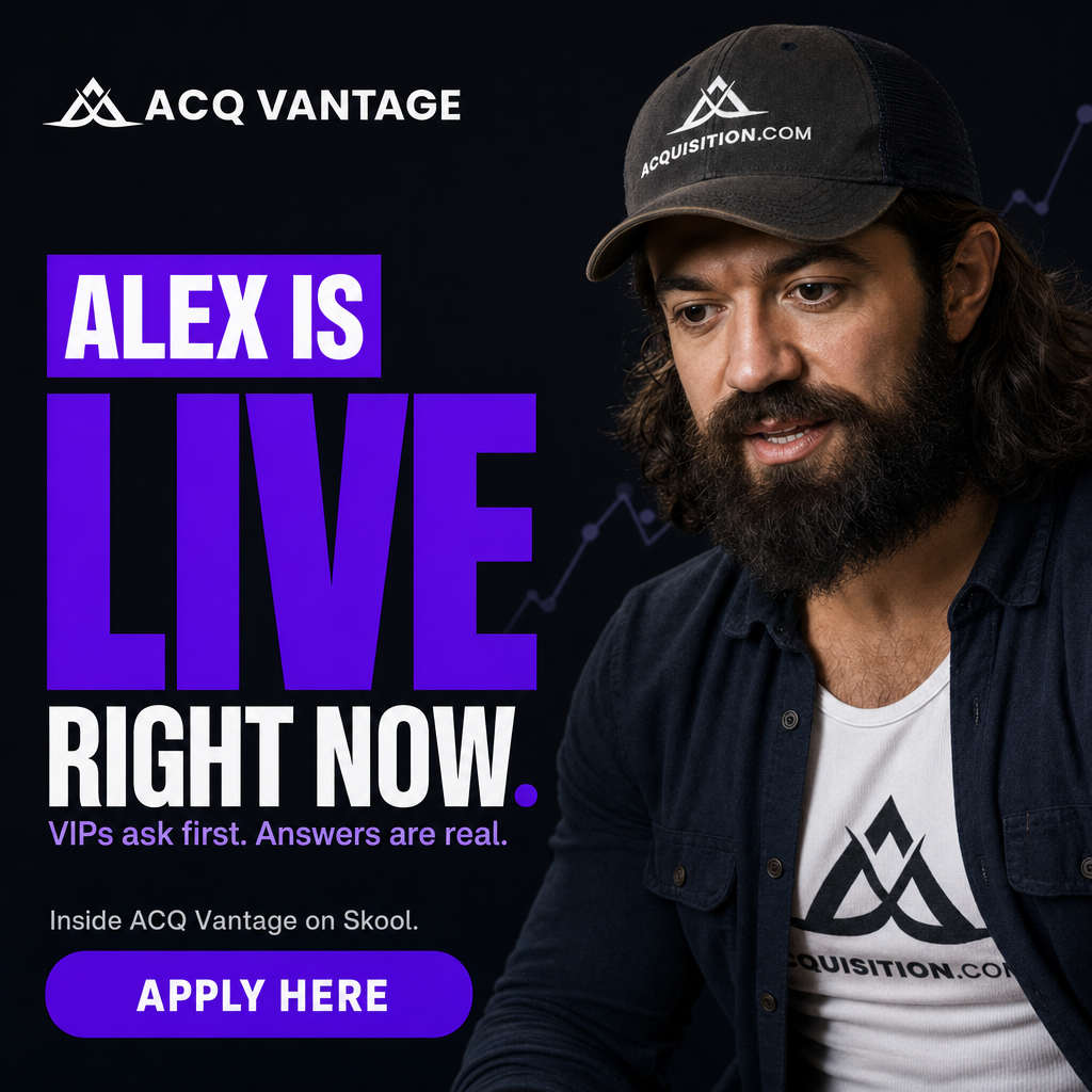 Alex Hormozi Facebook ad