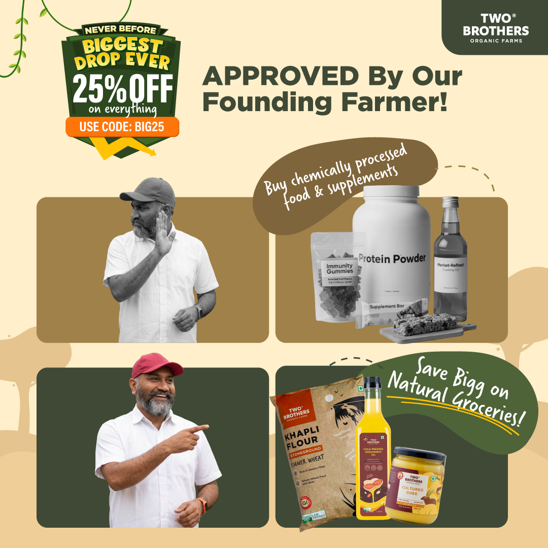 Two Brothers Organic Farms Facebook ad