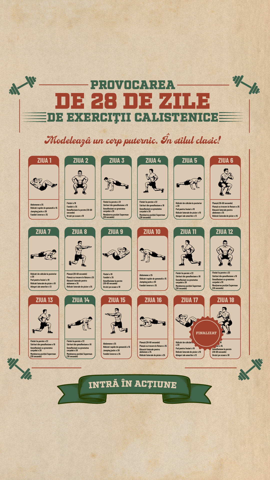 Male Calisthenics Challenge Facebook ad