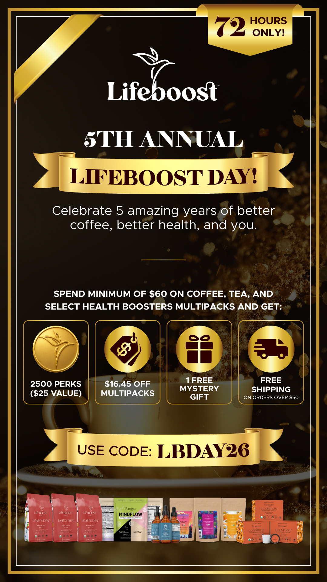 Lifeboost Coffee Facebook ad