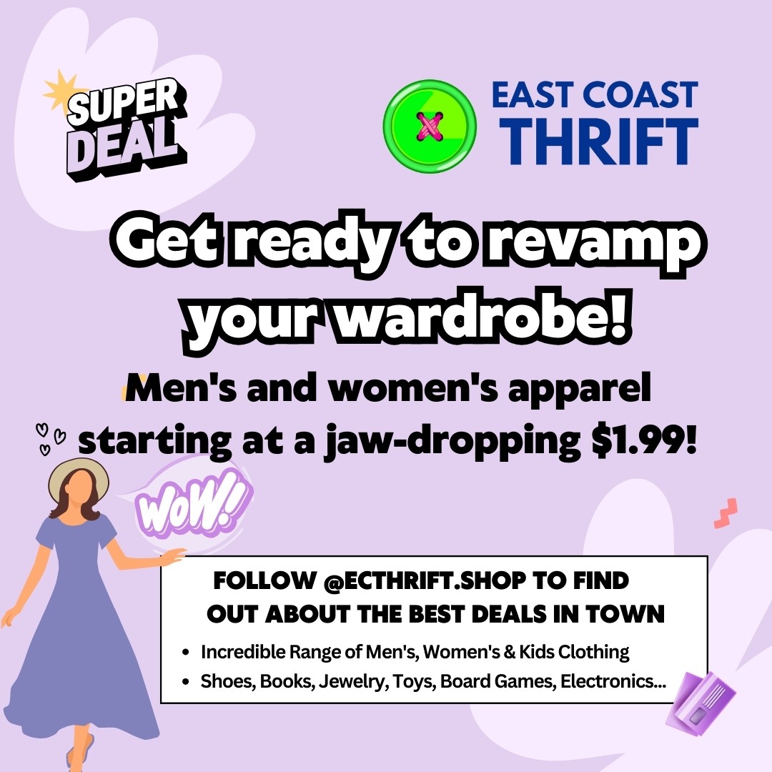 East Coast Thrift - Spencer Massachusetts Facebook ad: Unleash the style guru in you without breaking…