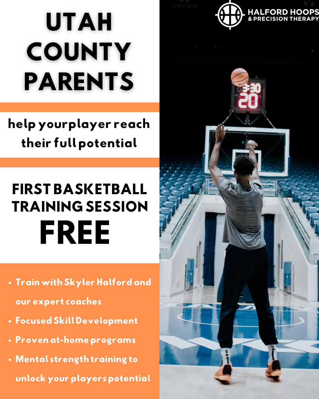 Halford Hoops & Precision Therapy Facebook ad