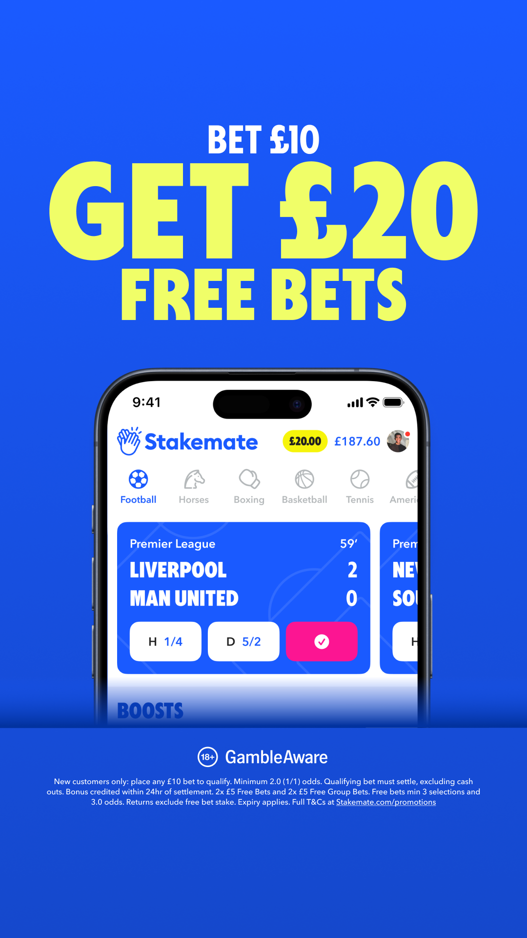 Stakemate UK Facebook ad