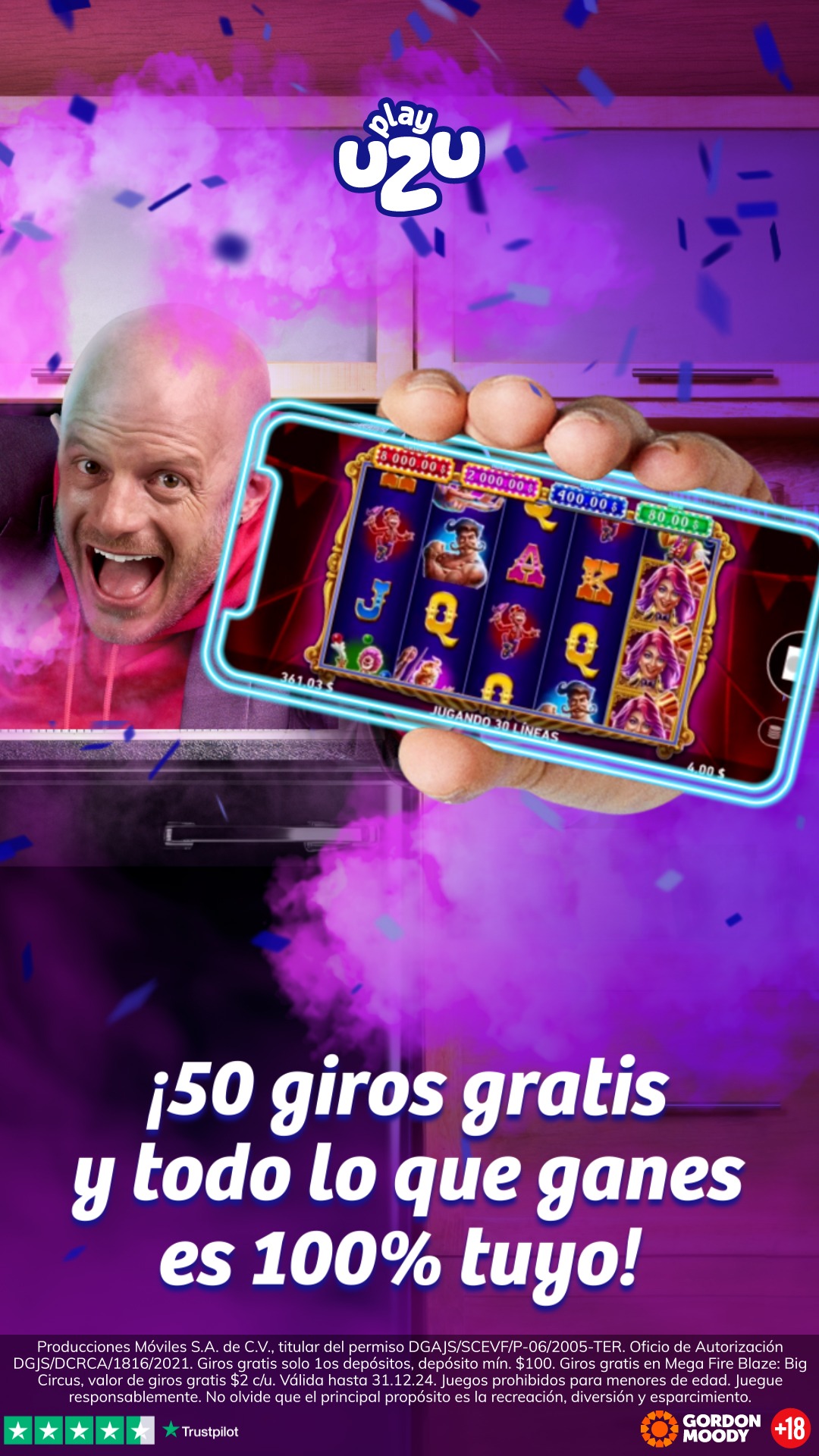 PlayUZU México Facebook ad from Oct 6, 2025