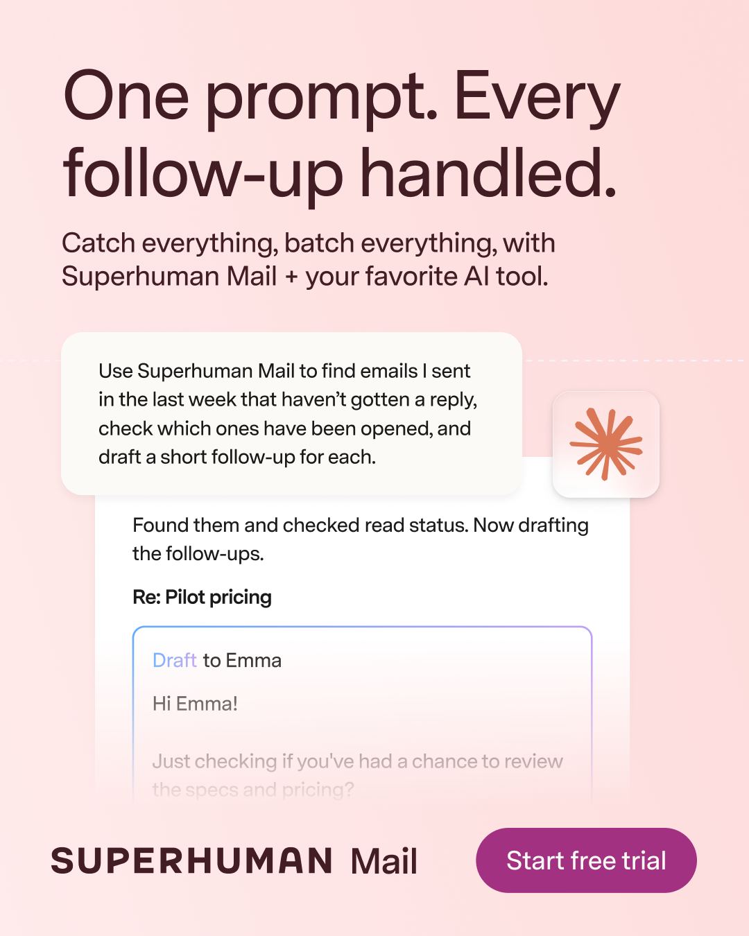 Superhuman Mail Facebook ad