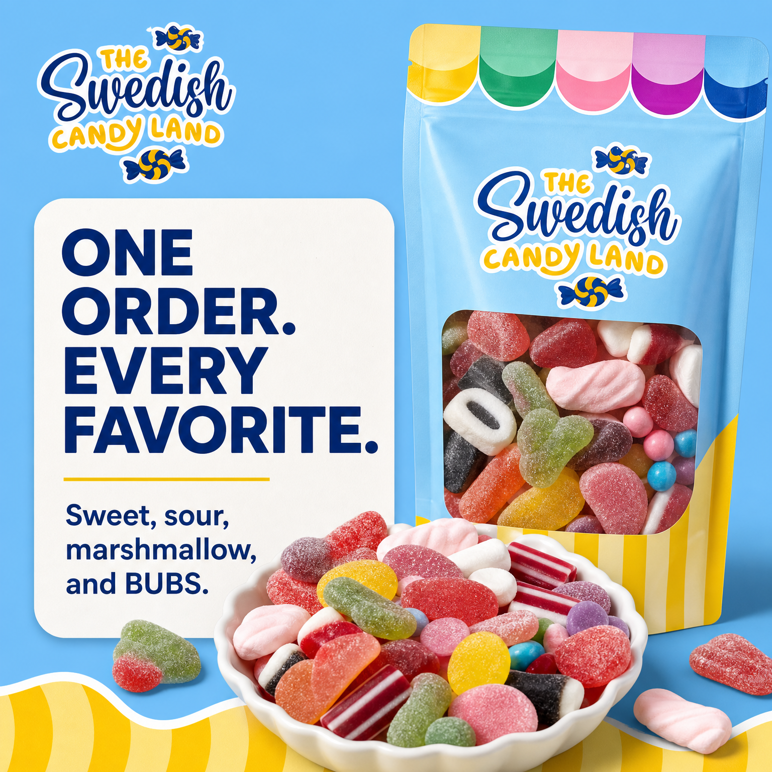 Swedish Candy Land Facebook ad