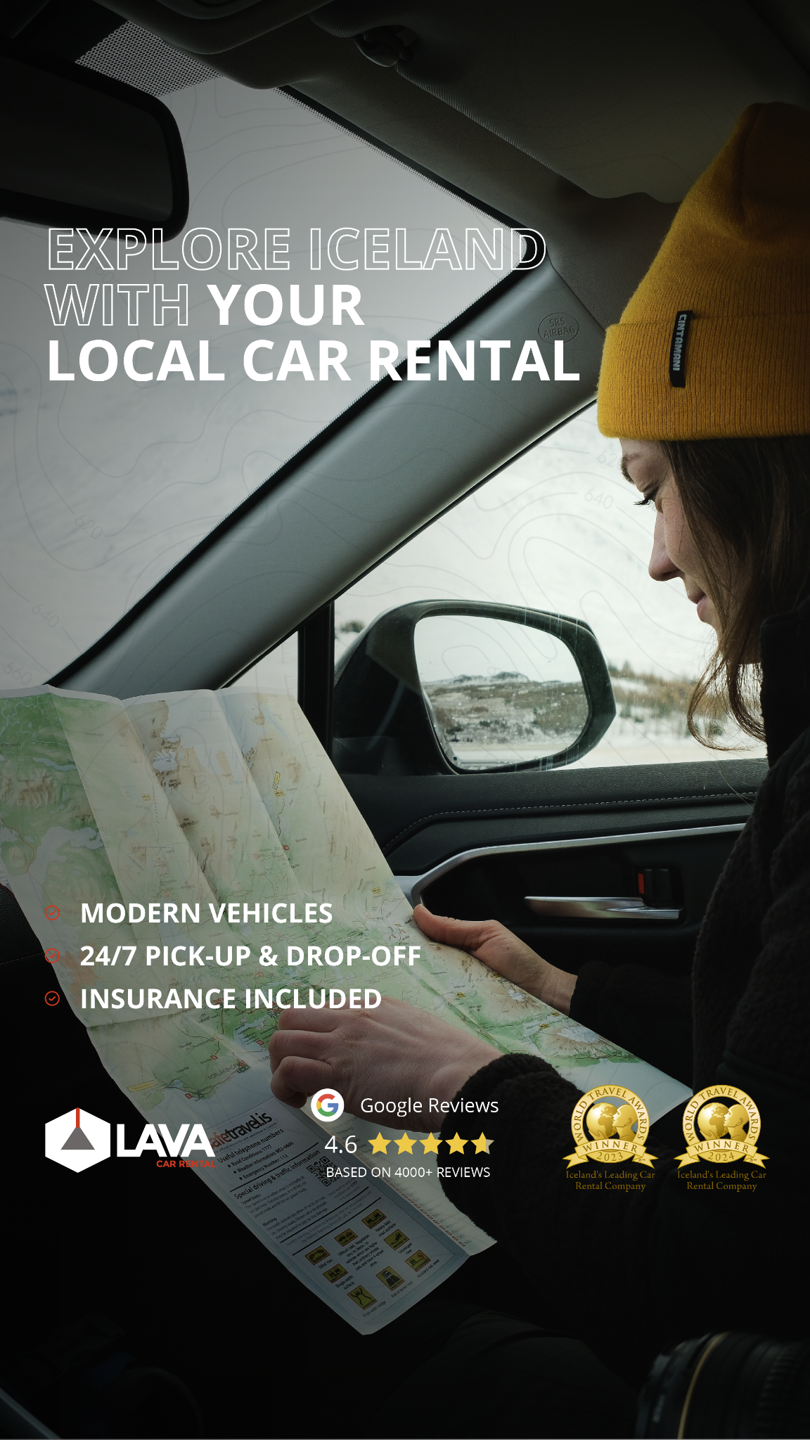 Lava Car Rental Facebook ad from Jun 3, 2026