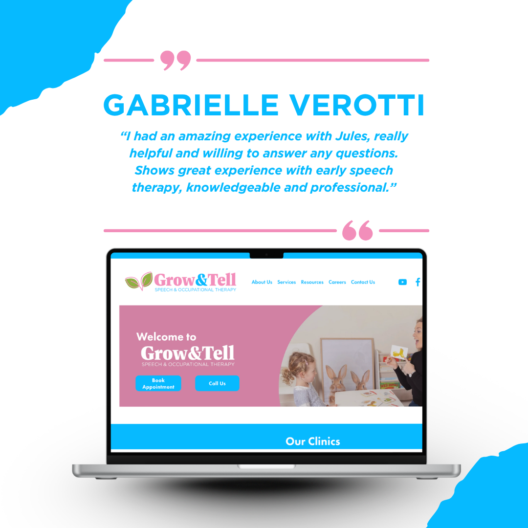 Grow & Tell Speech and OT Facebook ad