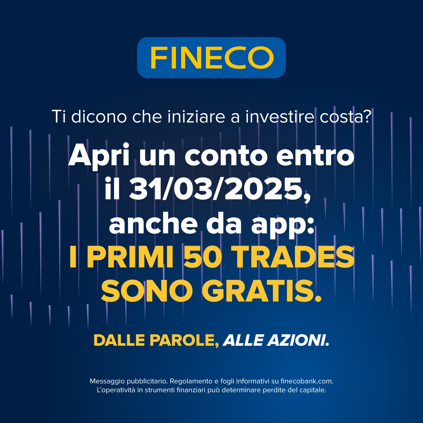 FinecoBank Facebook ad from Mar 25, 2026