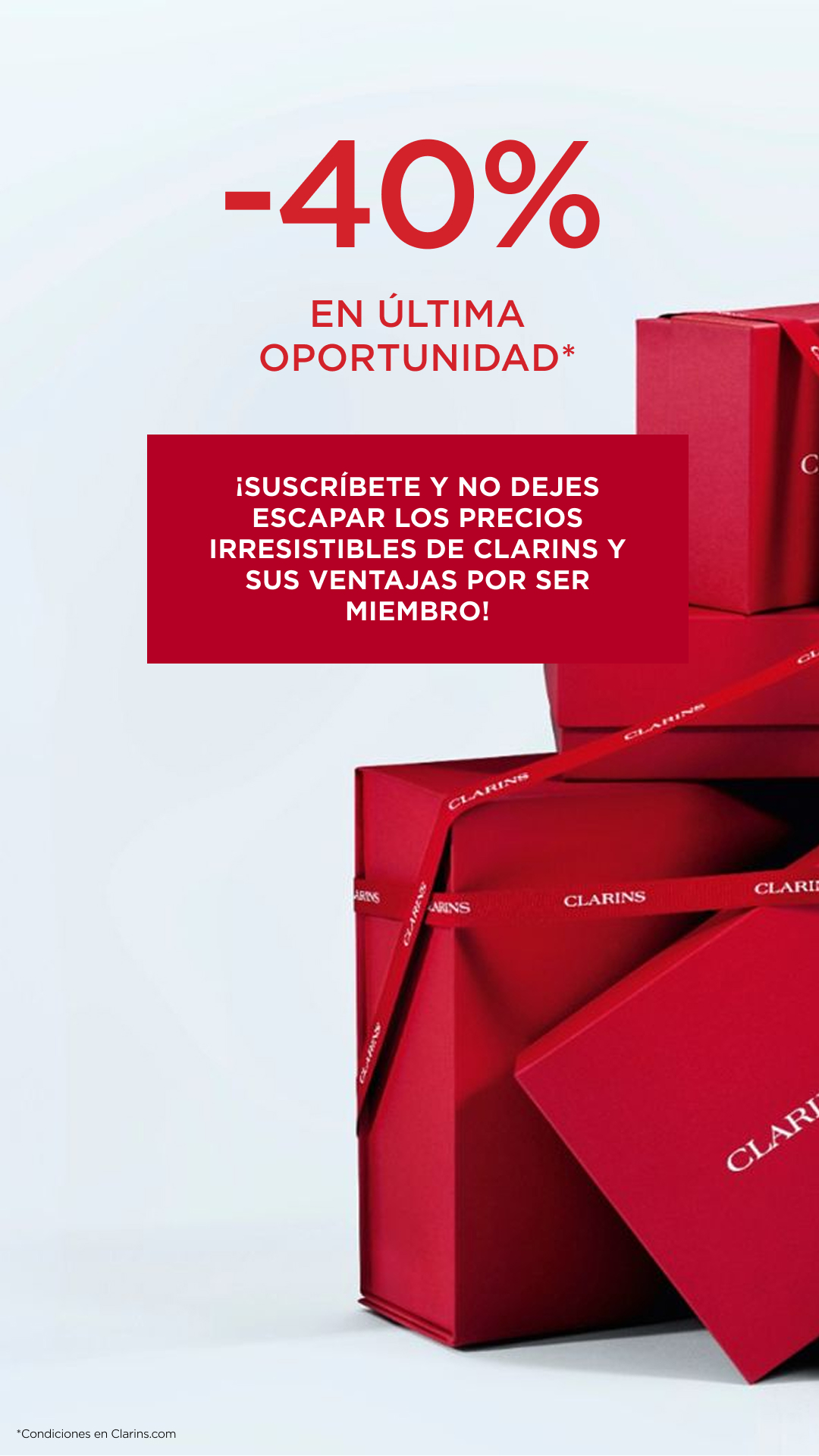 Clarins Facebook ad
