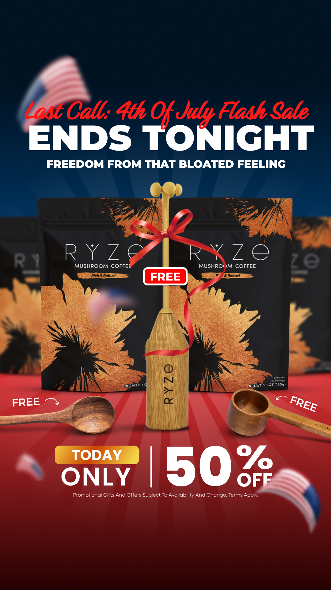 RYZE Superfoods Facebook ad