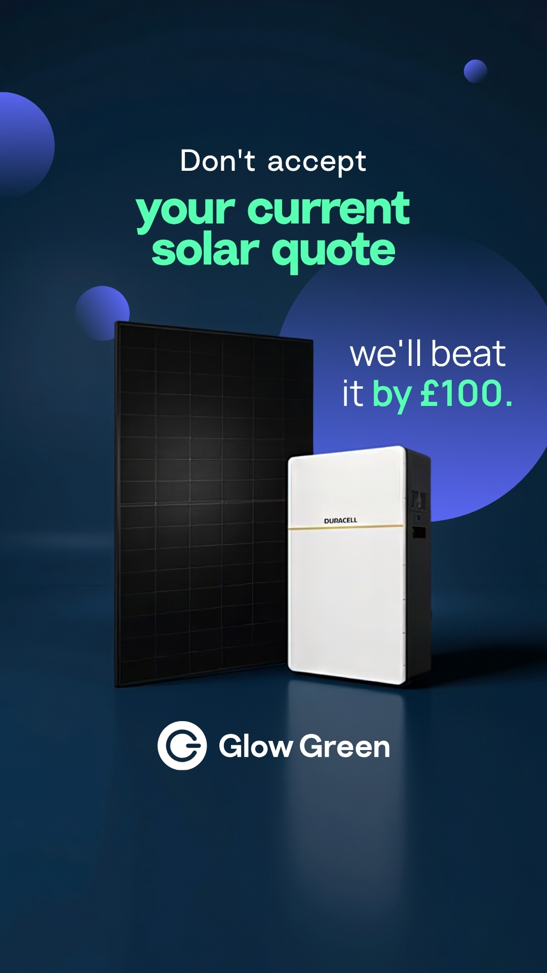 Glow Green Facebook ad