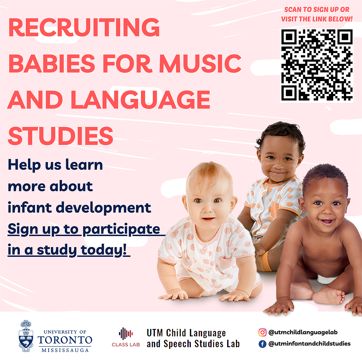 University of Toronto Mississauga Infant and Child Studies Centre Facebook ad: Infant and Child Studies Centre