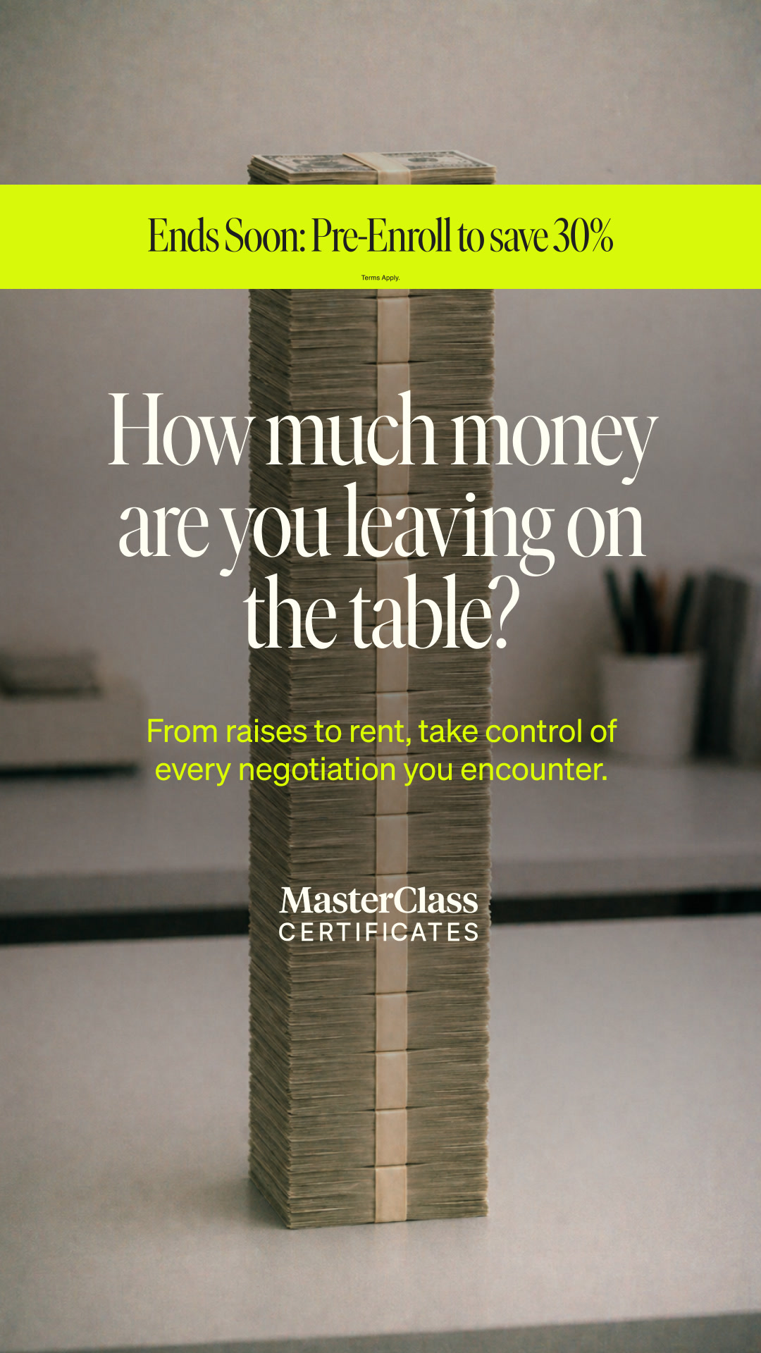 MasterClass Facebook ad