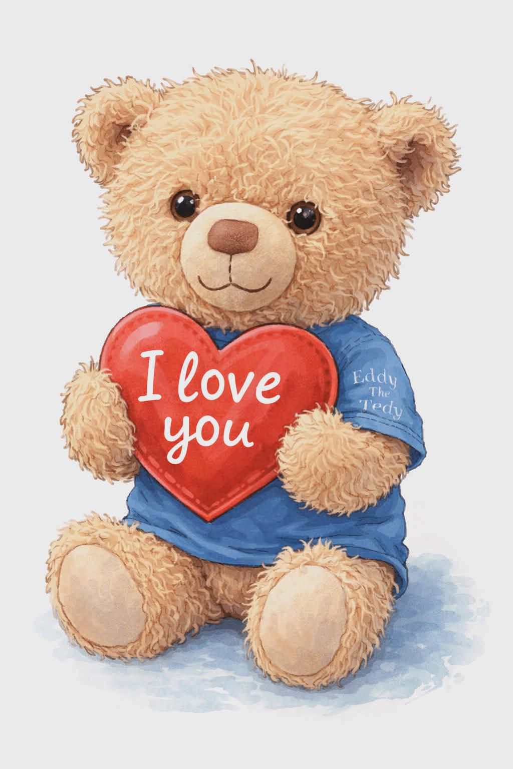 Eddy The Teddy Bear Facebook ad: I love you