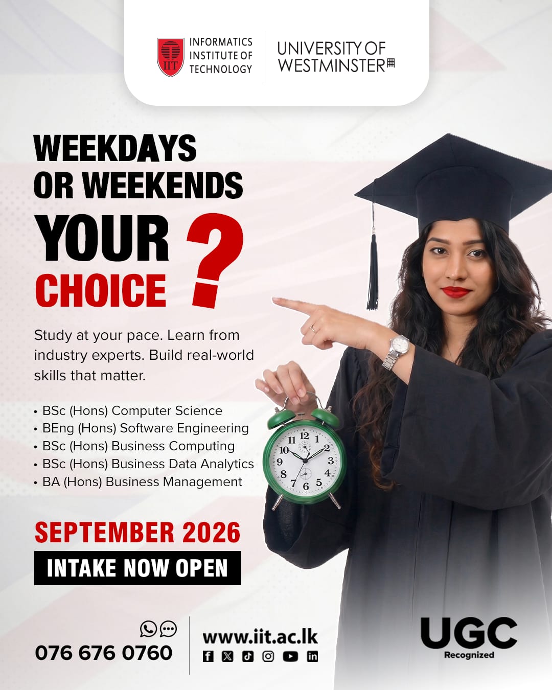 Informatics Institute of Technology (IIT) Facebook ad