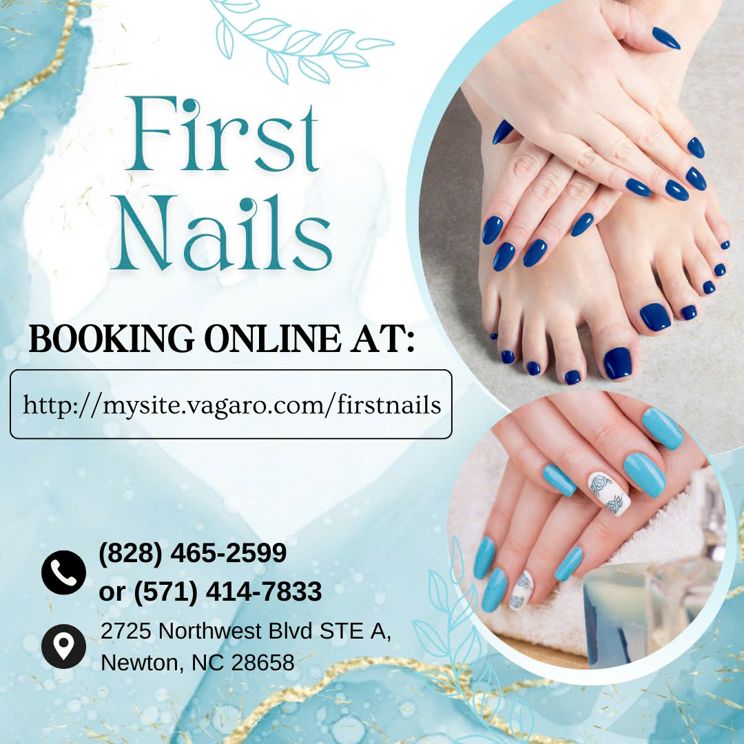 1st Nail Salon in Newton Facebook ad: First Nails Newton