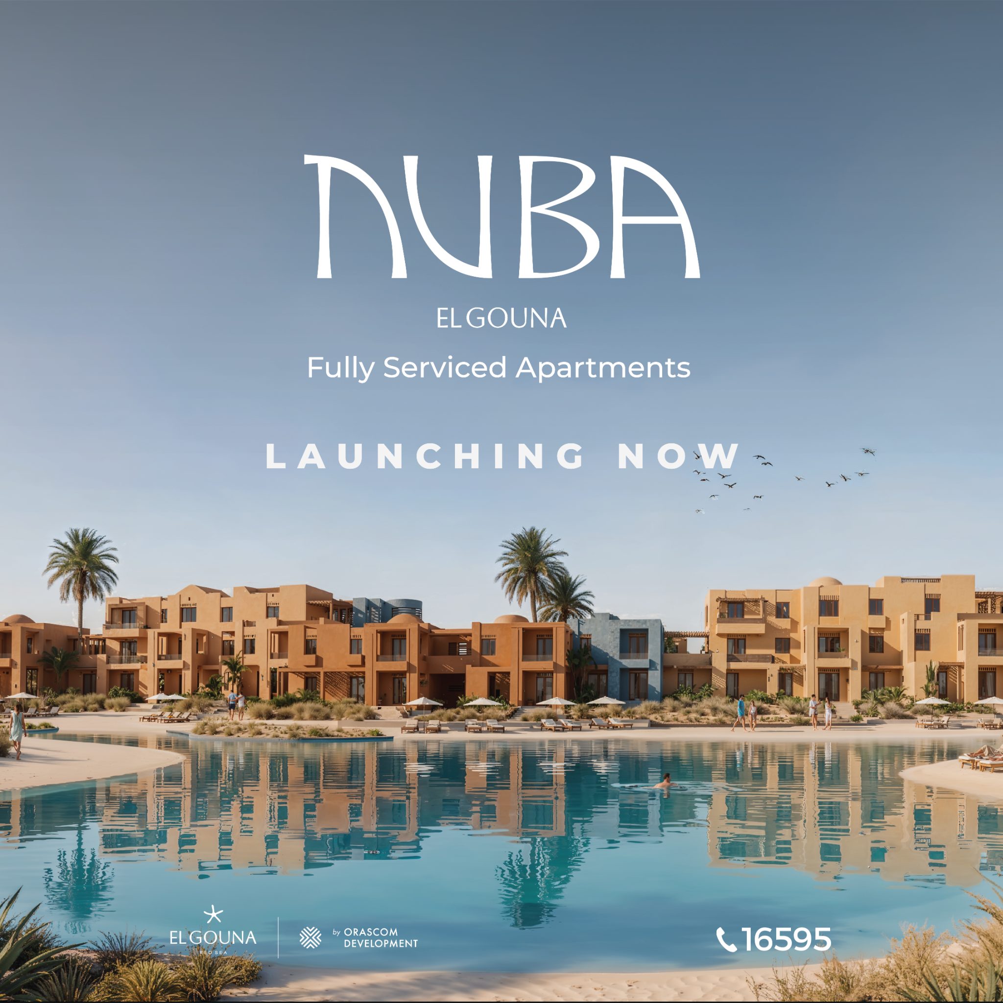El Gouna Real Estate & Rentals Facebook ad: Introducing NUBA, now launching in El Gouna.