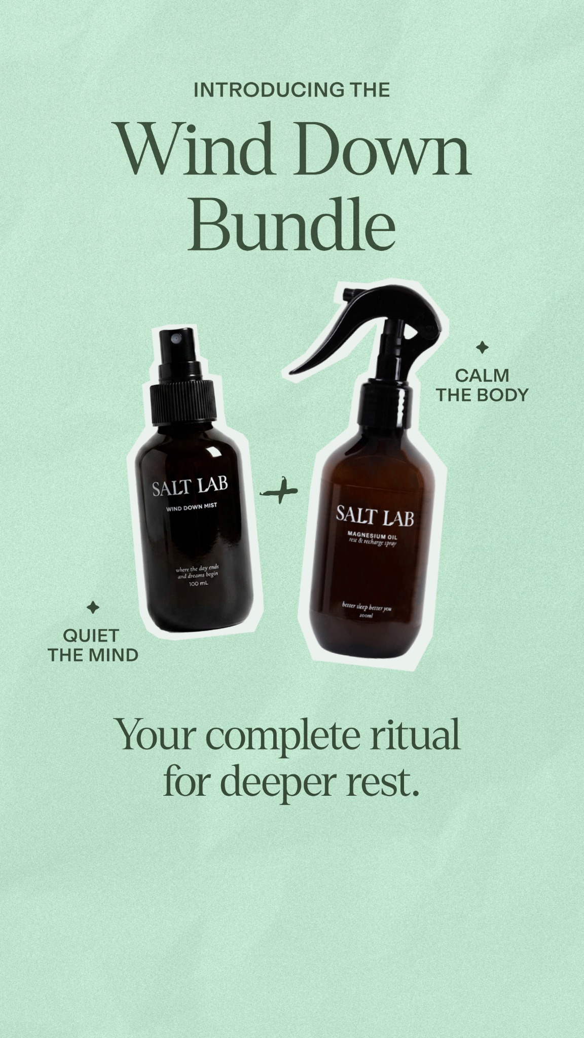 Salt Lab Facebook ad: Your new wind down ritual