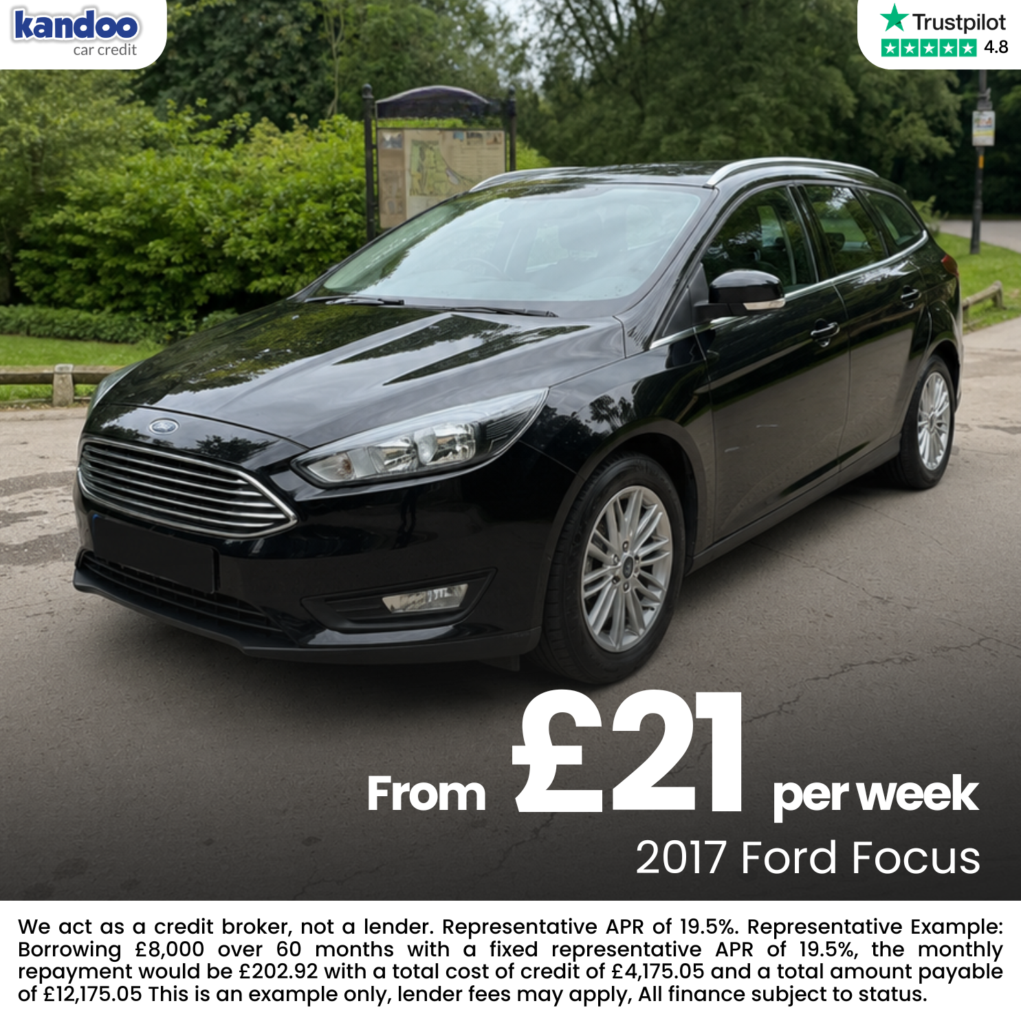 Kandoo Car Credit Facebook ad