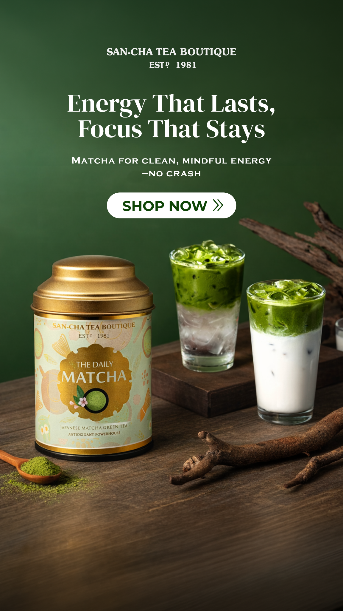 Sancha Tea, India Facebook ad
