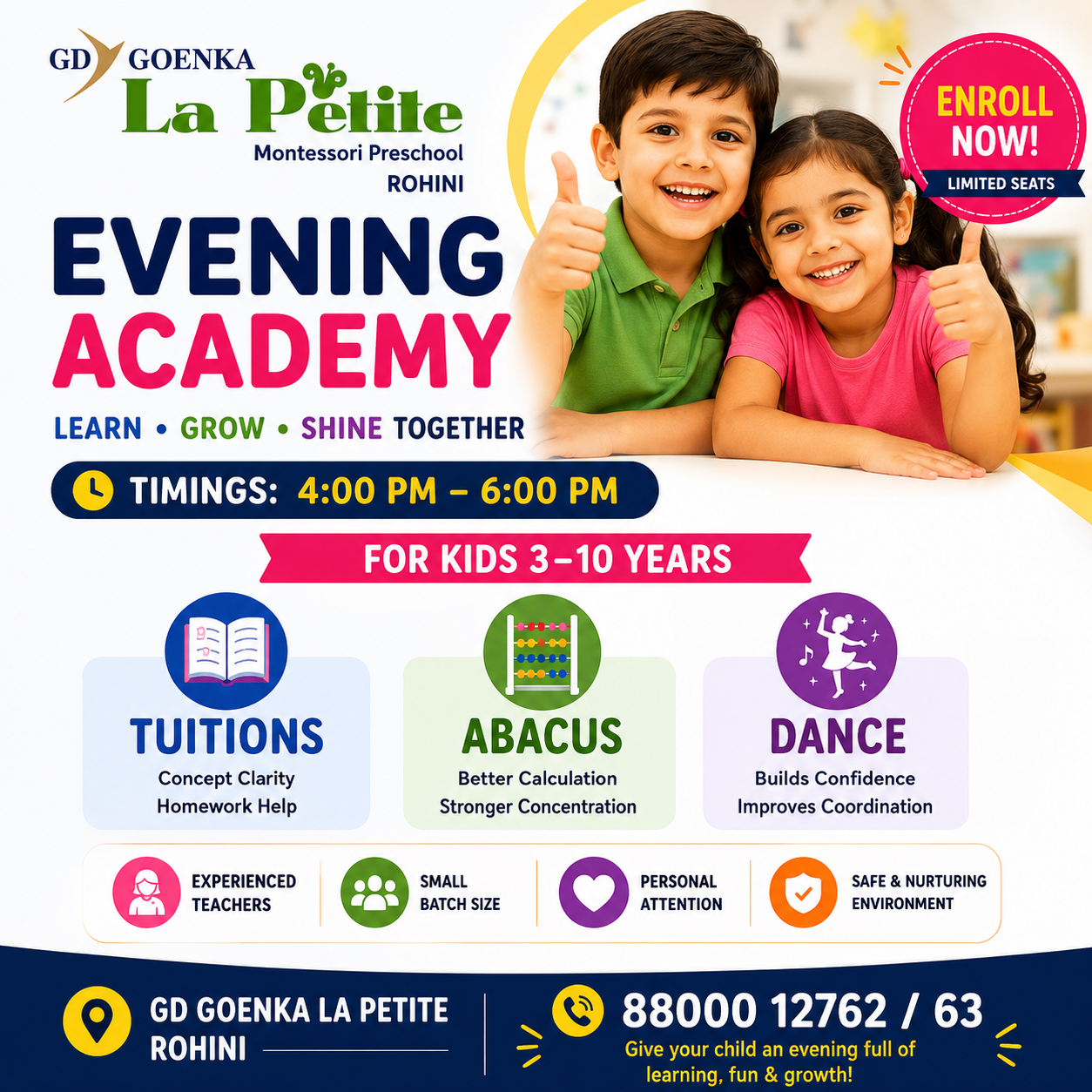 GD Goenka La Petite- Rohini,Sector-3 Facebook ad: Chat with us
