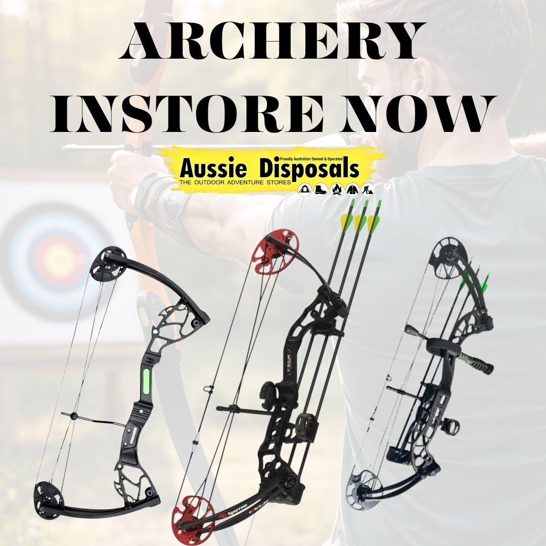 Aussie Disposals Wagga Wagga Facebook ad: ARCHERY RANGE, INSTORE NOW!