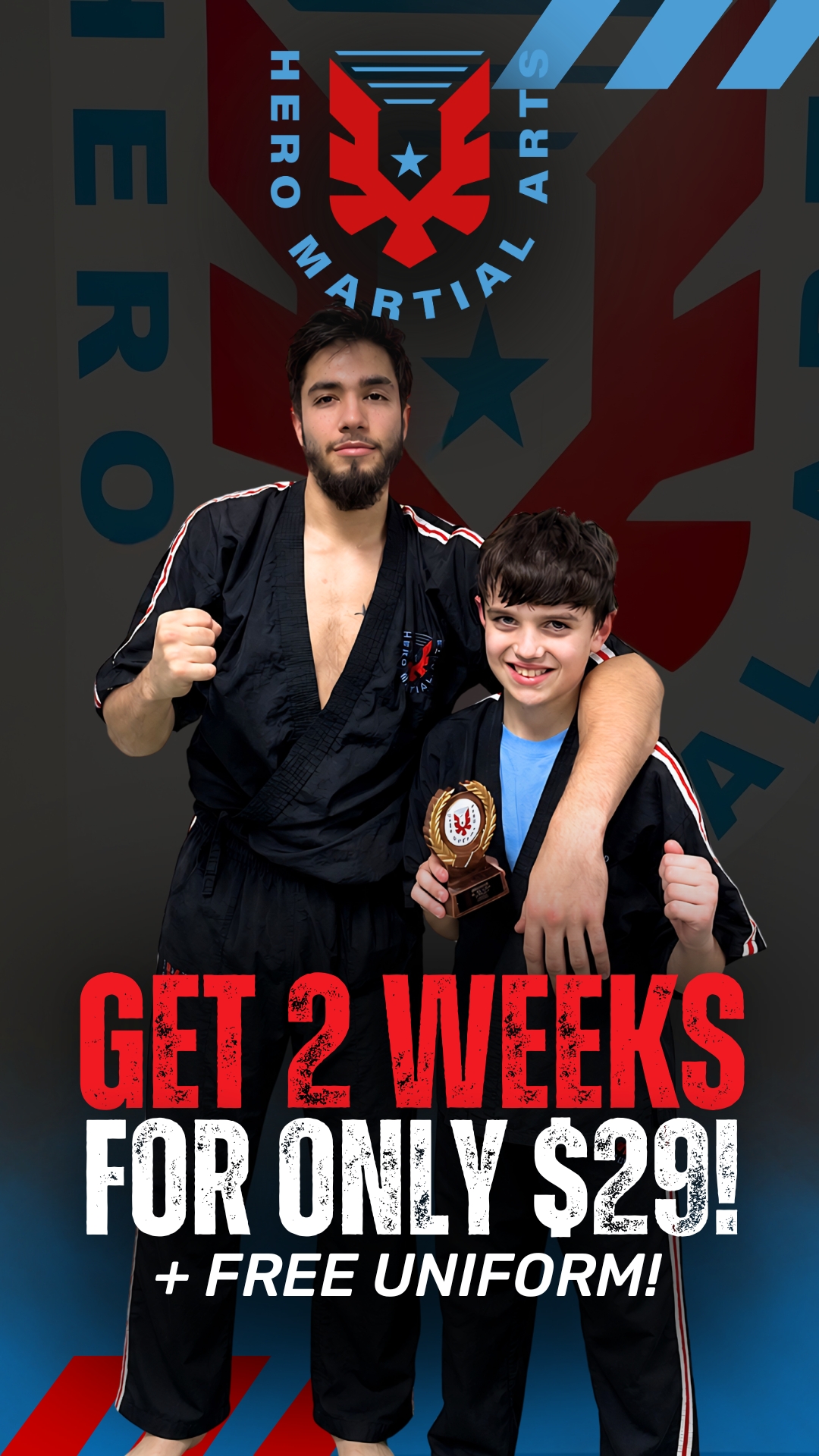 Hero Martial Arts Clarksville, TN Facebook ad