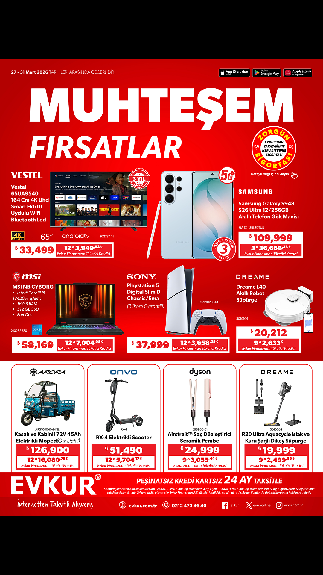 EVKUR Facebook ad from Mar 27, 2026