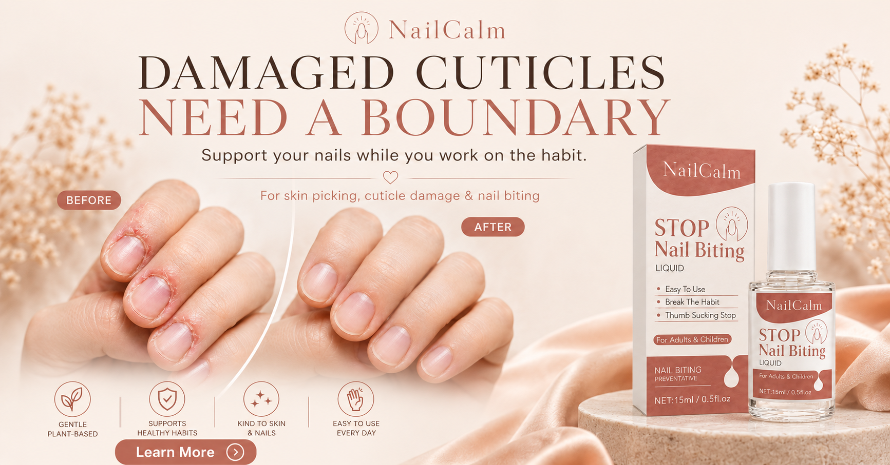 NailCalm Facebook ad from May 10, 2026