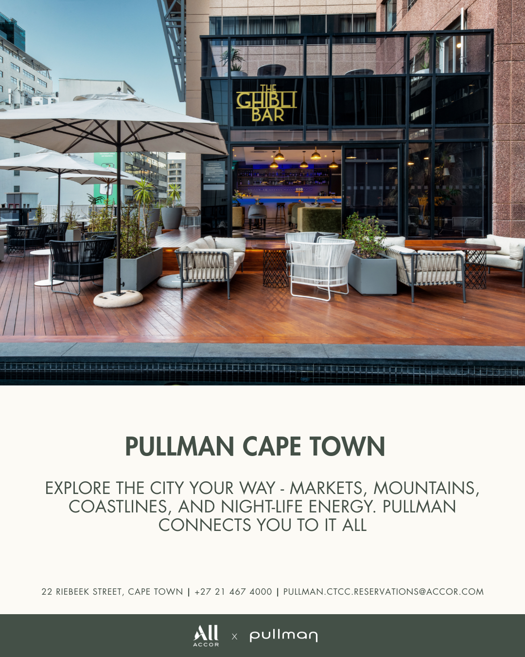 Pullman Cape Town Facebook ad: Stay in the centre of it all at…