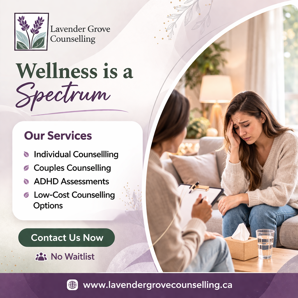 Lavender Grove Counselling Facebook ad: Get in Touch With Us
