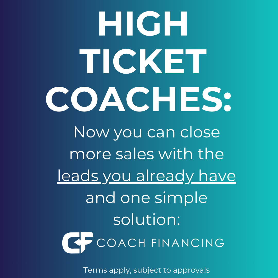 Coach Financing Facebook ad