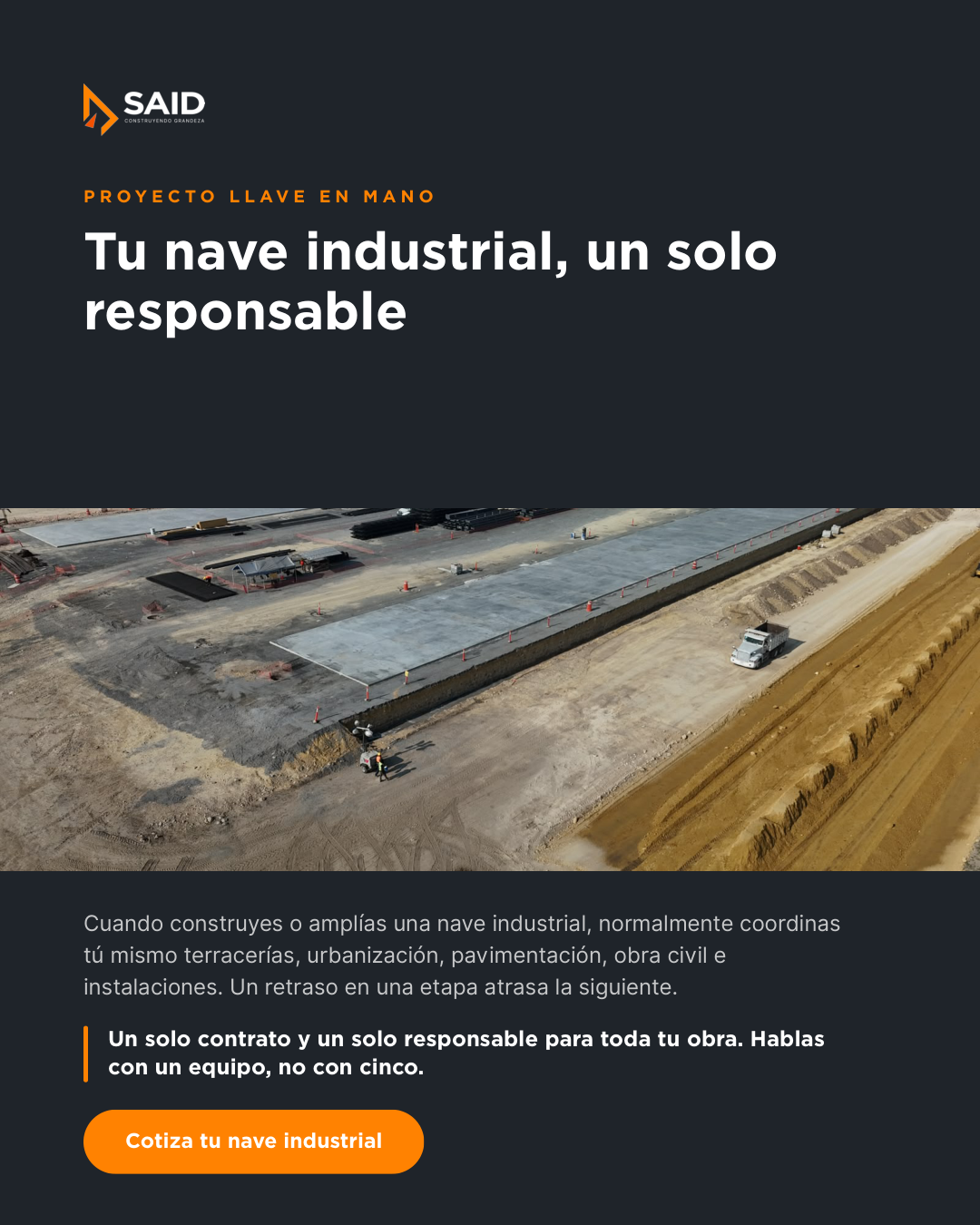 Said Pavimentos y Construcciones Facebook ad: Riesgo de coordinar múltiples proveedores