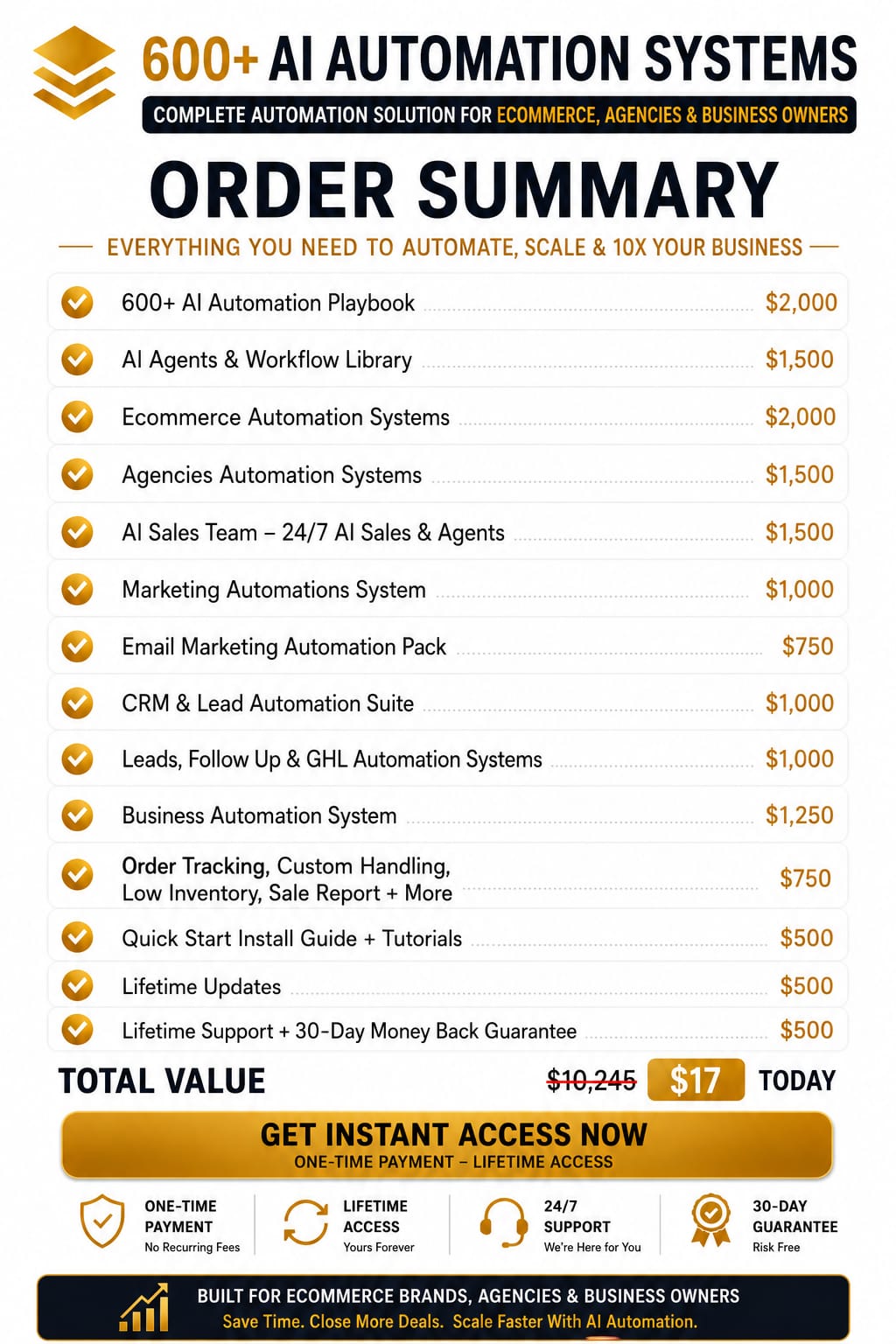 Ai Workflows Vault Facebook ad: Unlock 600+ AI Automation Systems for Just $17