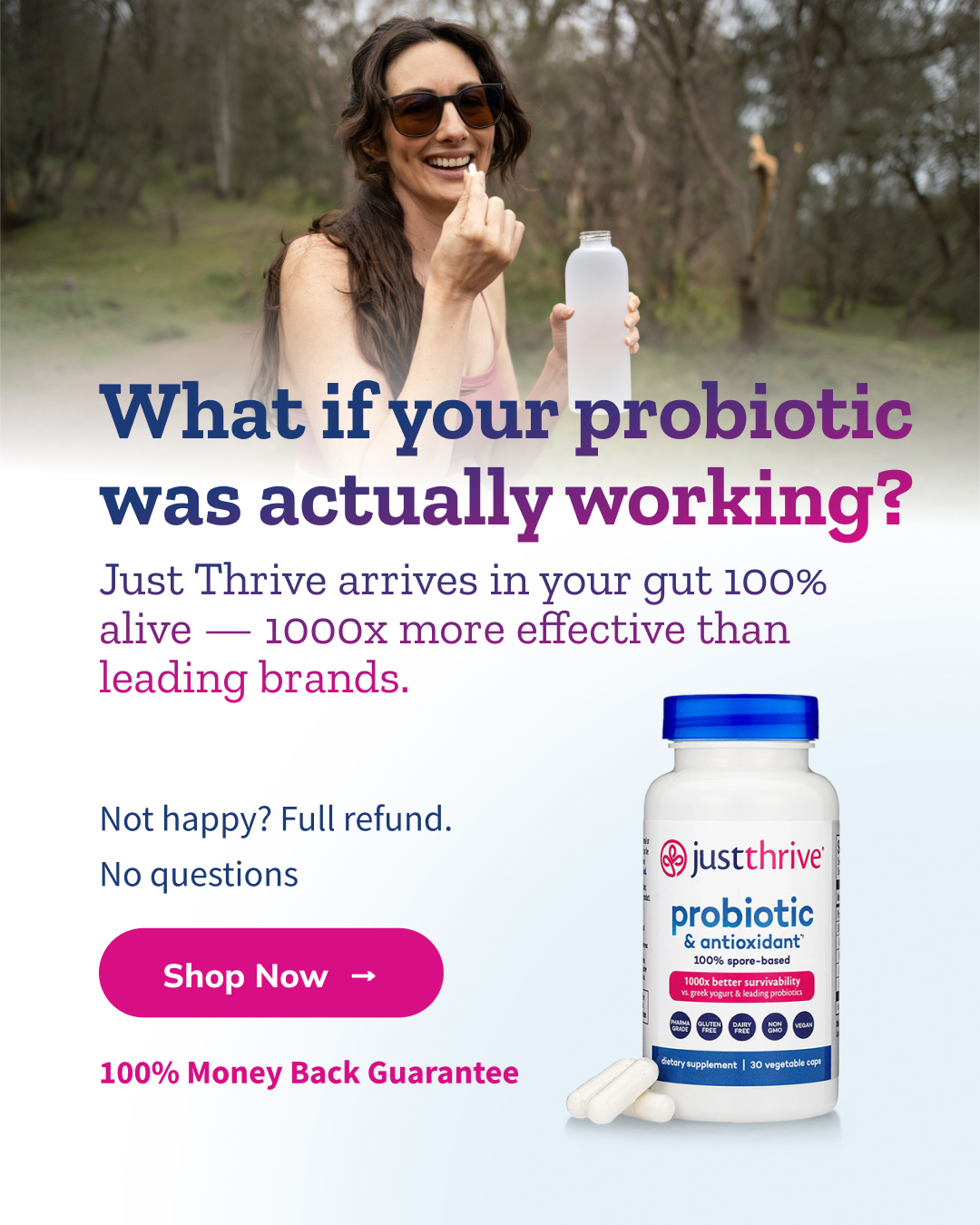 Just Thrive Facebook ad