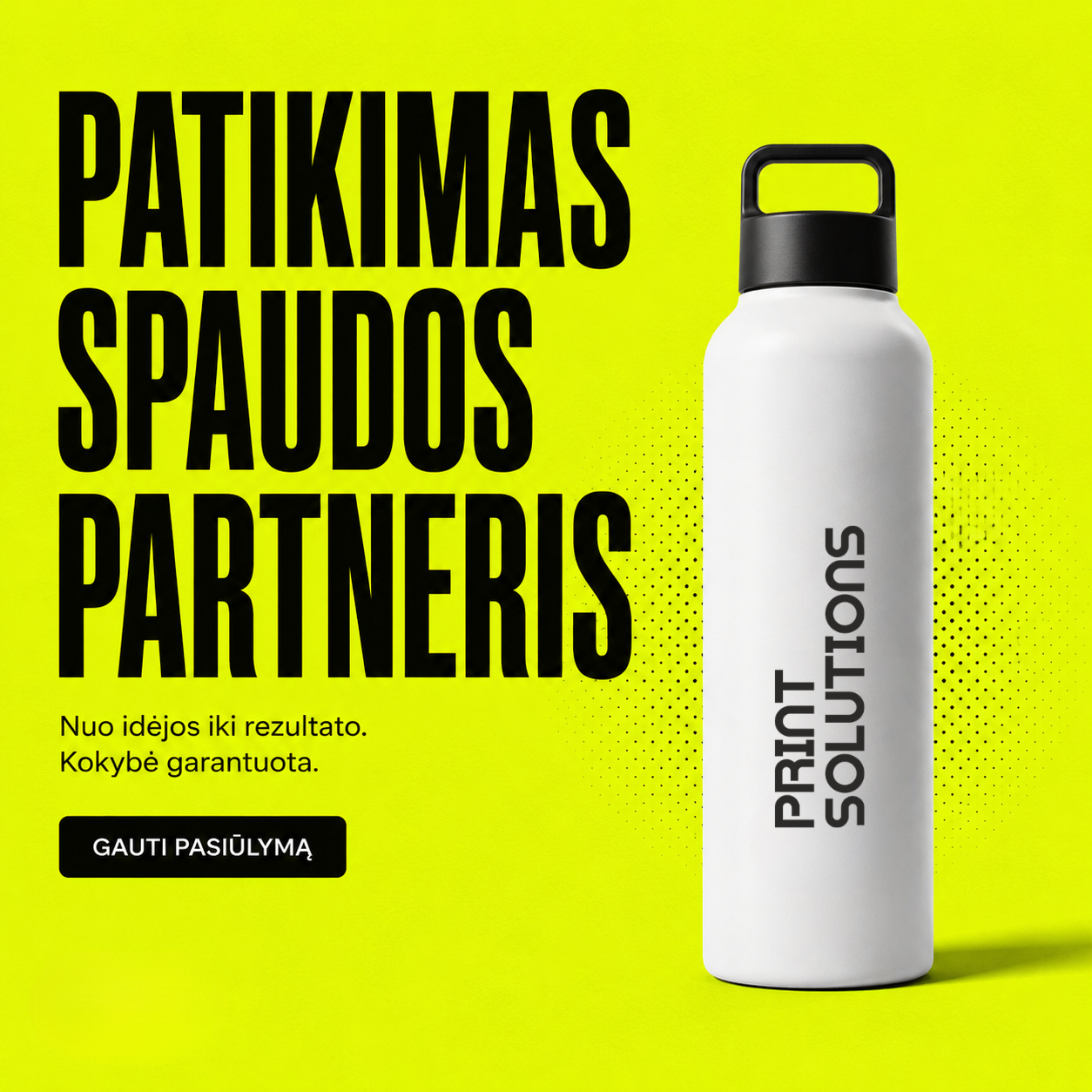 PrintSolutions.lt Facebook ad: Verslo dovanos su Jūsų logotipu