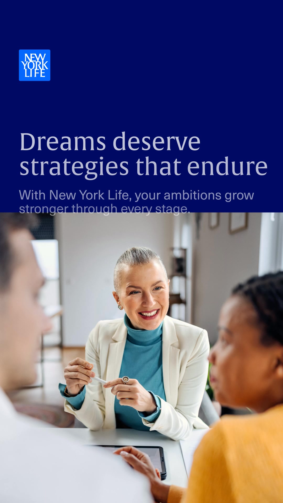 New York Life Insurance Company Facebook ad: Dreams deserve strategies that endure
