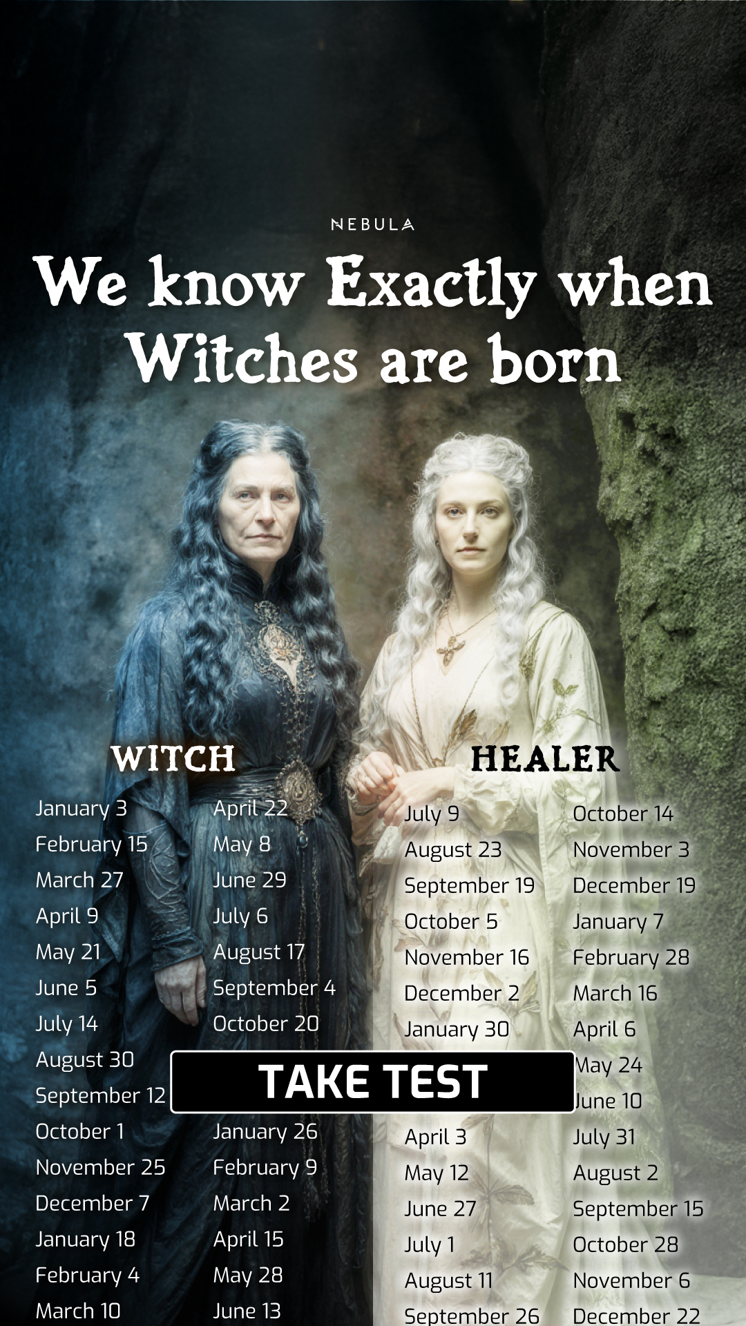 Nebula: Horoscope & Compatibility Facebook ad: Discover Your Witch Archetype