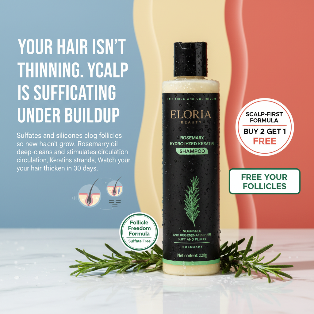 Hair Health Report Facebook ad: Nourish Your Hair Naturally