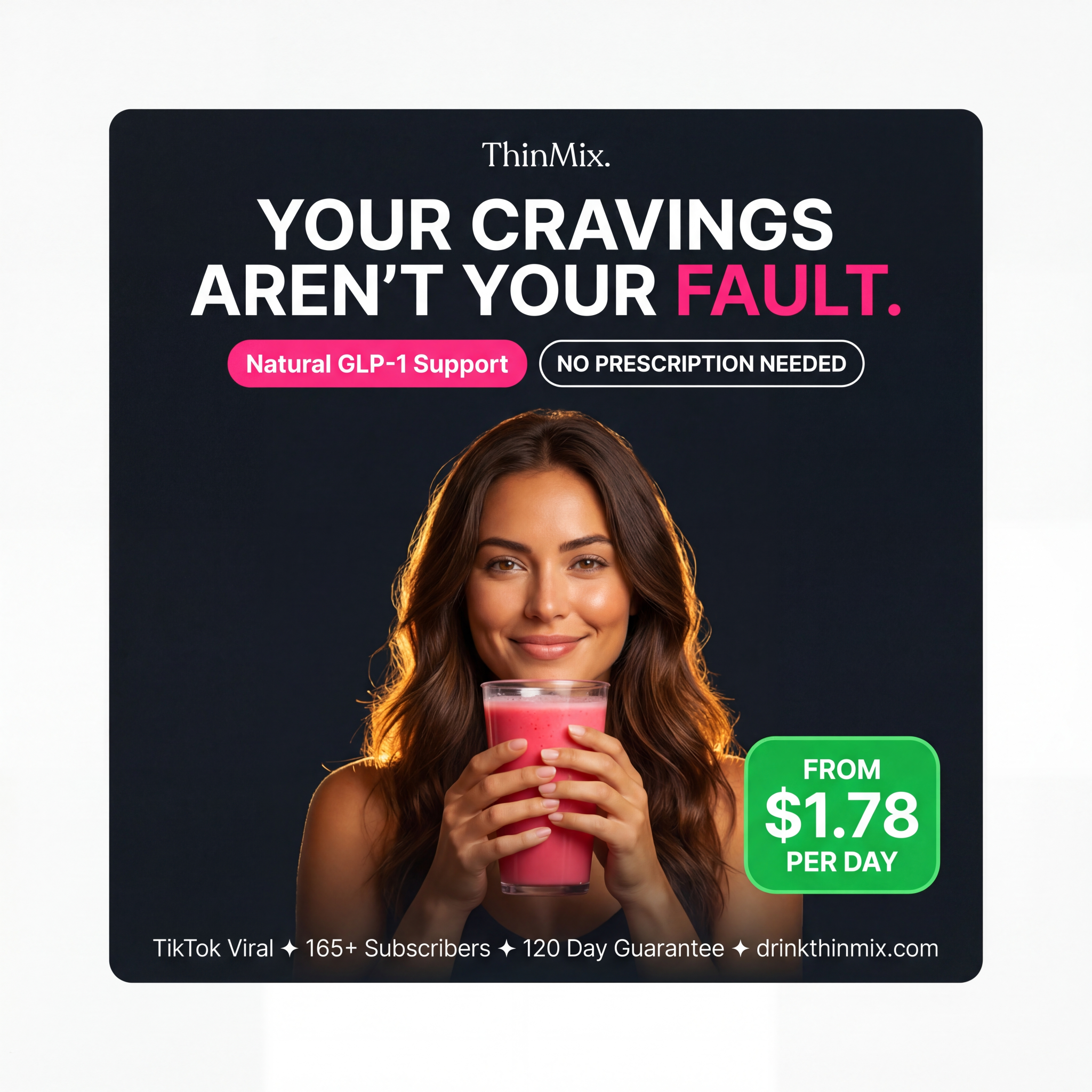 ThinMix Facebook ad: You're Not Failing. Your GLP-1 Is.