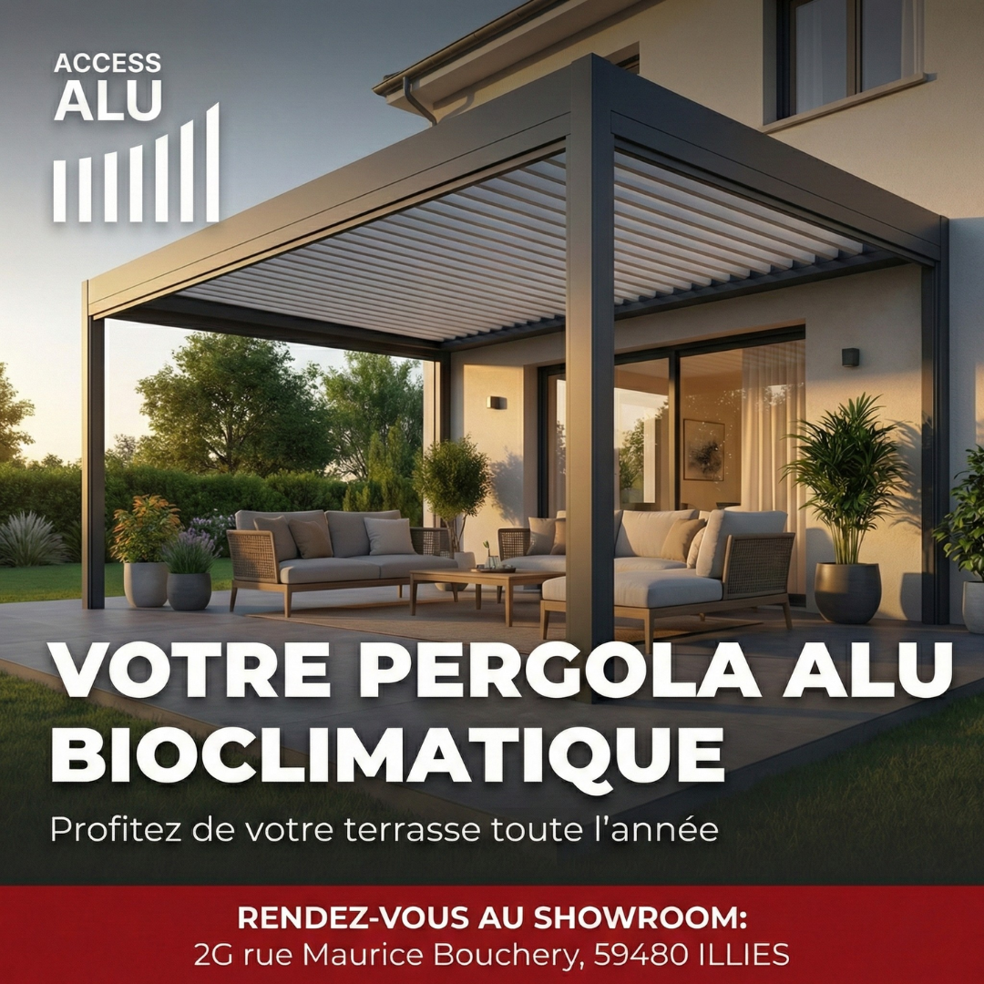 Access Alu Facebook ad: Modernisez votre habitat avec Access Alu