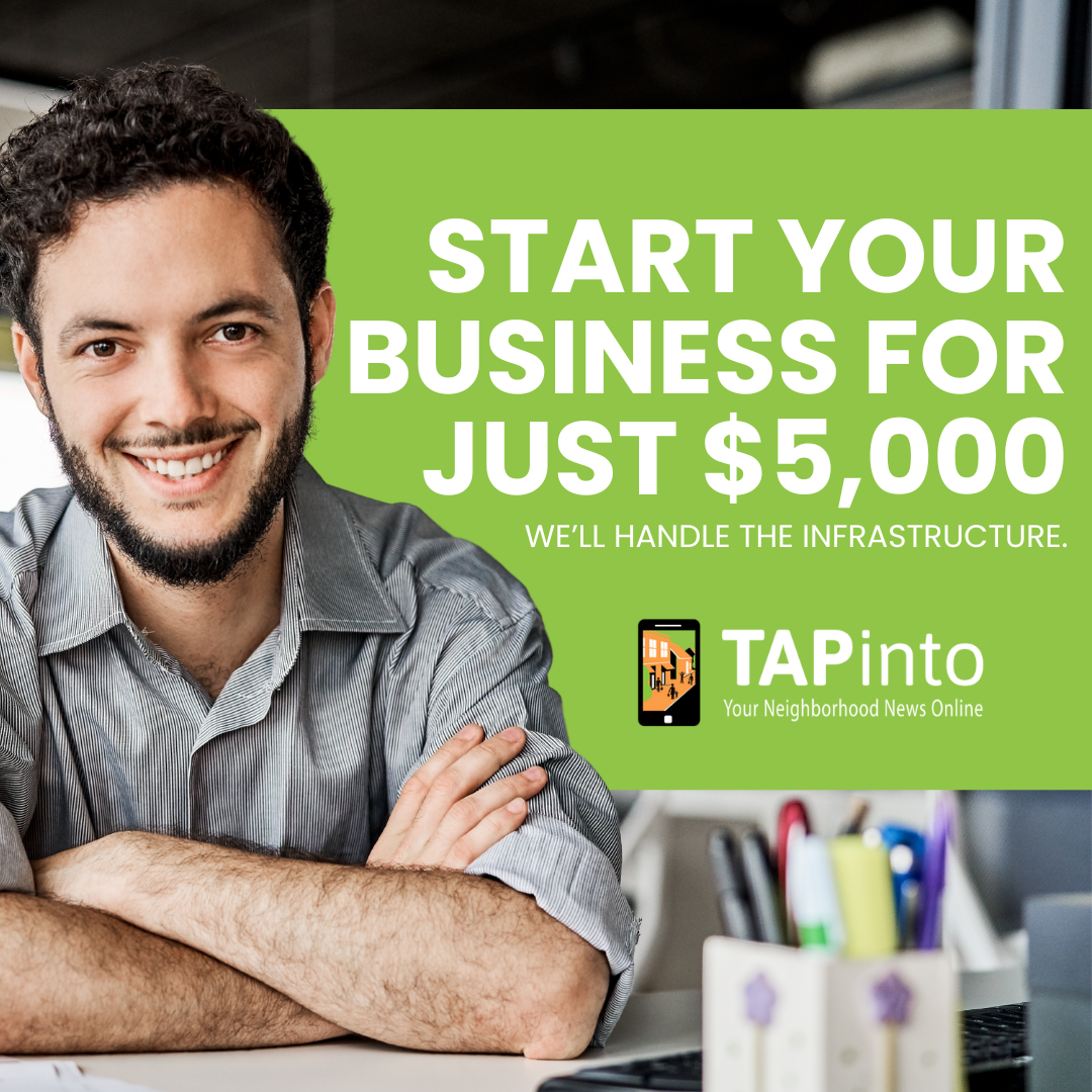 TAPinto Facebook ad: Start Your Business for Just $5,000