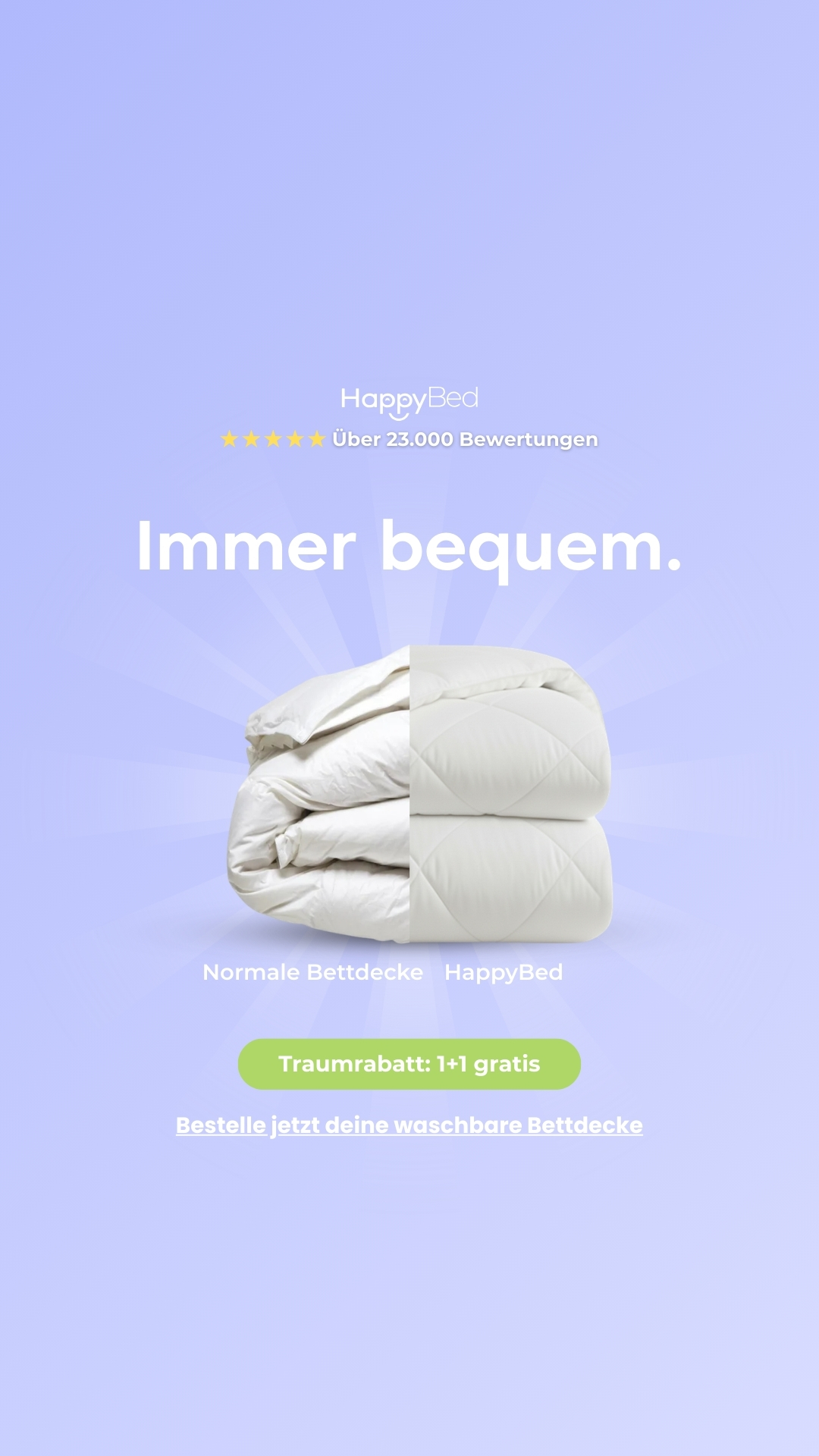Thehappybed.de Facebook ad