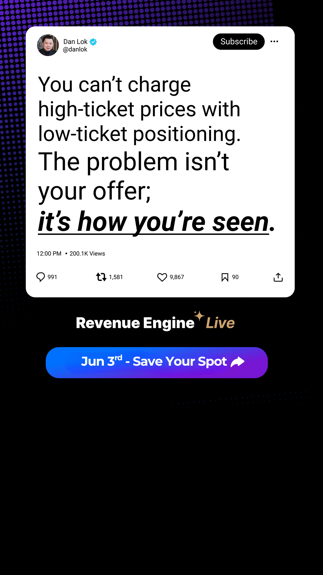 Dan Lok Facebook ad